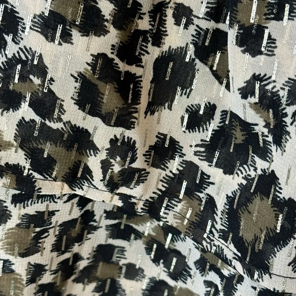 Walter Baker Leandria Dress Surplice Hi-Low Tiered Ruffle Hem Leopard Print NEW - Picture 13 of 17